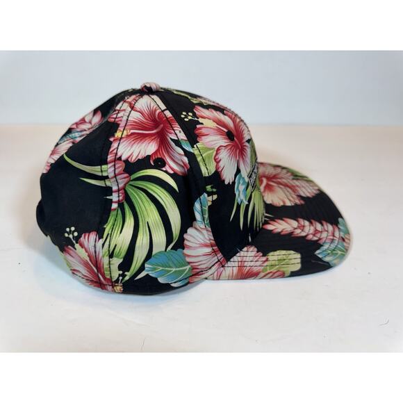 Hickory Nut Gap Farms Meats Colorful Floral Flowers Baseball Cap Hat - Picture 3 of 9